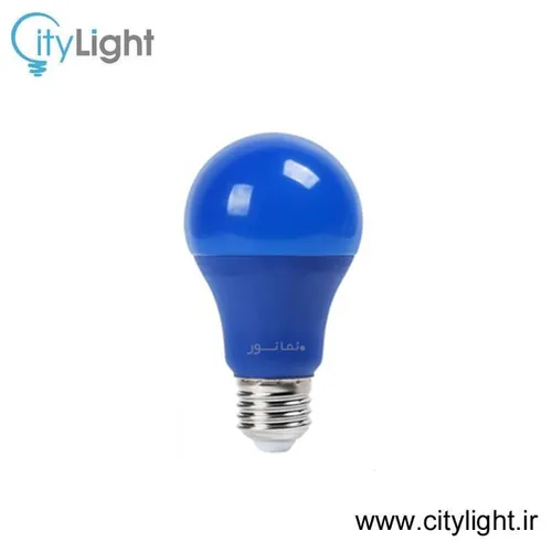 لامپ ال ای دی حبابی رنگی 3 وات نمانور آسیا سرپیچ E27