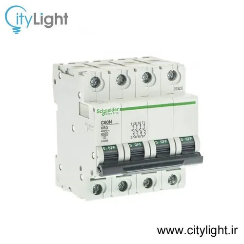 کلید مینیاتوری چهار پل 50 آمپر اشنایدر