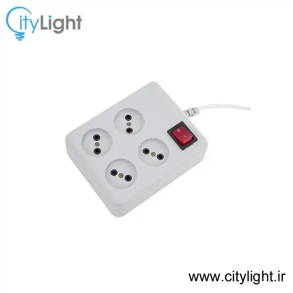 چهار خانه کابل دار بدون ارت مدل مربع پارت الکتریک