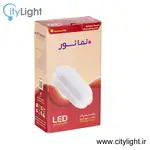 چراغ سقفی روکار بیضی 20 وات IP65(ضدآب) نمانور آسیا thumb 6