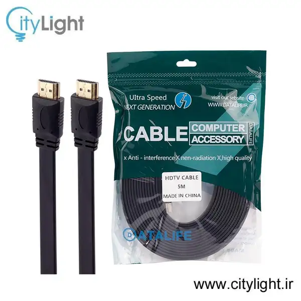 کابل HDMI دیتا لایف (Datalife) مدل فلت 3 متر