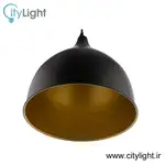 آویز ادیسونی تک شعله دیانا مشکی thumb 2
