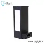چراغ دیواری حیاطی 30 سانت مکعب مستطیل thumb 1