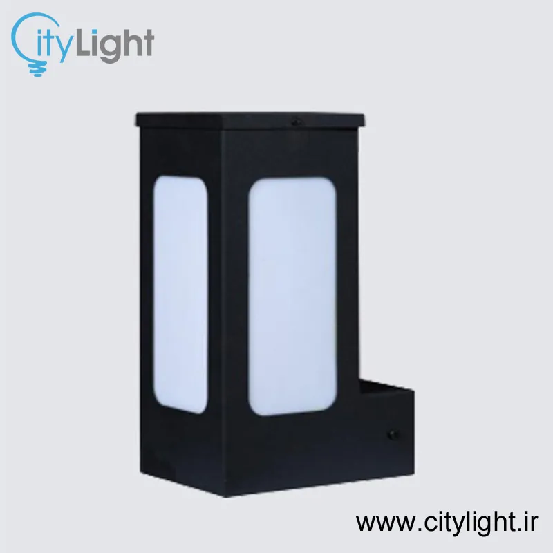 چراغ دیواری حیاطی 25 سانت مکعب مستطیل gallery2