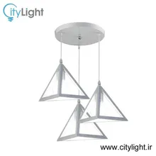 لوستر سه شعله مدل مثلث سفید gallery0