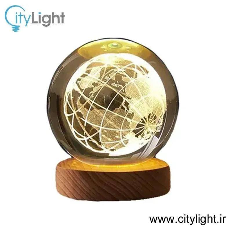 چراغ خواب گوی شیشه ای 3D gallery2
