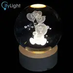 چراغ خواب گوی شیشه ای 3D thumb 5