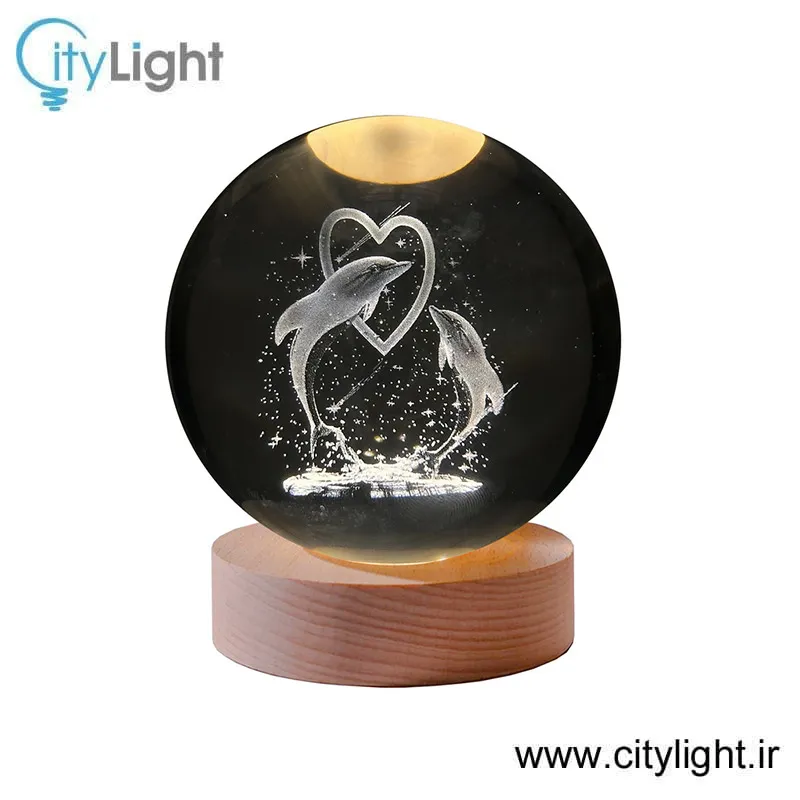 چراغ خواب گوی شیشه ای 3D gallery6
