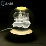 چراغ خواب گوی شیشه ای 3D thumb 9