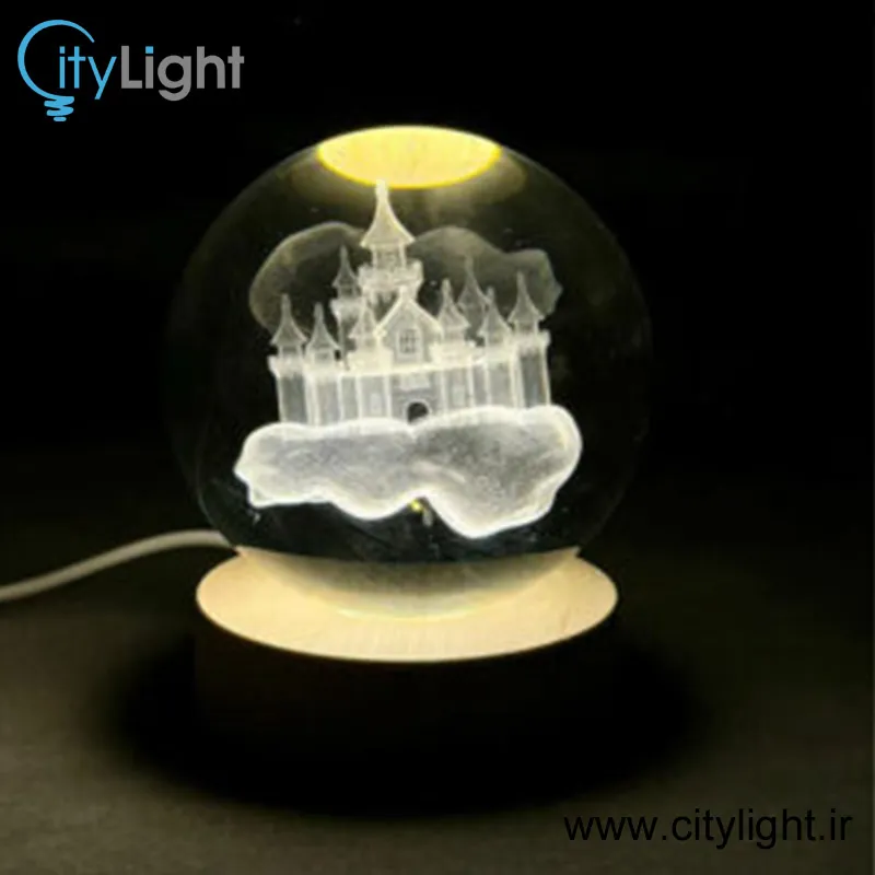 چراغ خواب گوی شیشه ای 3D gallery8
