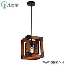 لوستر چوب فلز تک شعله مدل شاینا gallery0