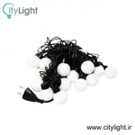 ریسه فندوقی 20 لامپ 3 متری آفتابی thumb 1