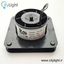 هواکش لوله ای 10 سانت لوتوس دوپنل مشکی - نقره ای gallery3