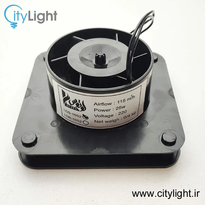 هواکش لوله ای 10 سانت لوتوس دوپنل مشکی - نقره ای gallery3