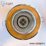 چراغ سیلندری هالوژن سقفی طرح چوب پایه سرامیکی E27 thumb 1