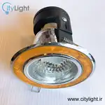 چراغ سیلندری هالوژن سقفی طرح چوب پایه سرامیکی E27 thumb 2