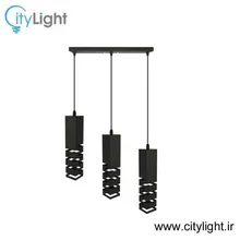 آویز سه شعله سیمون خطی مکعب gallery0