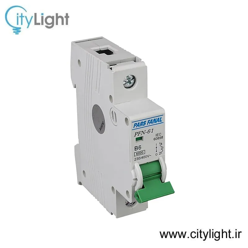کلید مینیاتوری تک پل 6 آمپر پارس فانال مدل PFN-61 gallery0