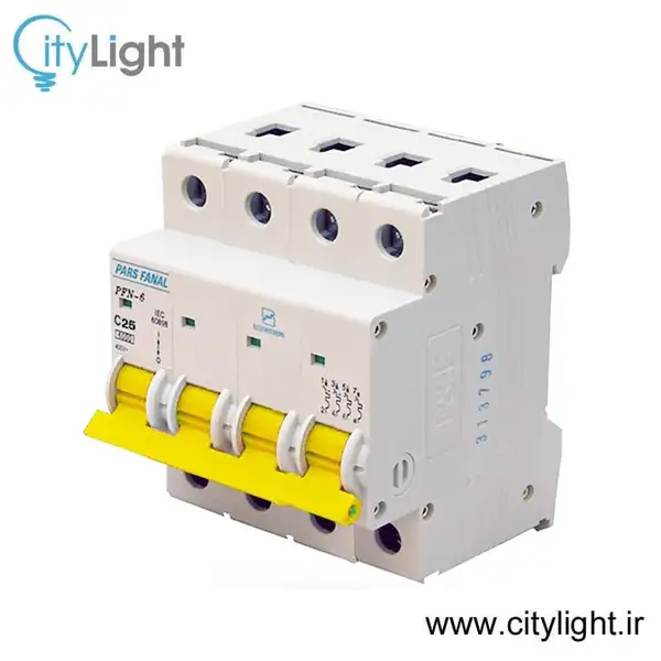 کلید مینیاتوری چهار پل 25 آمپر پارس فانال