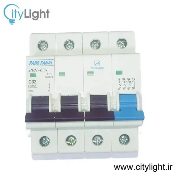 کلید مینیاتوری چهار پل 32 آمپر پارس فانال