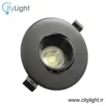 قاب هالوژن مشکی متحرک مدل عمیق پارس لایت thumb 1