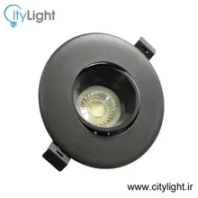 قاب هالوژن مشکی متحرک مدل عمیق پارس لایت gallery0